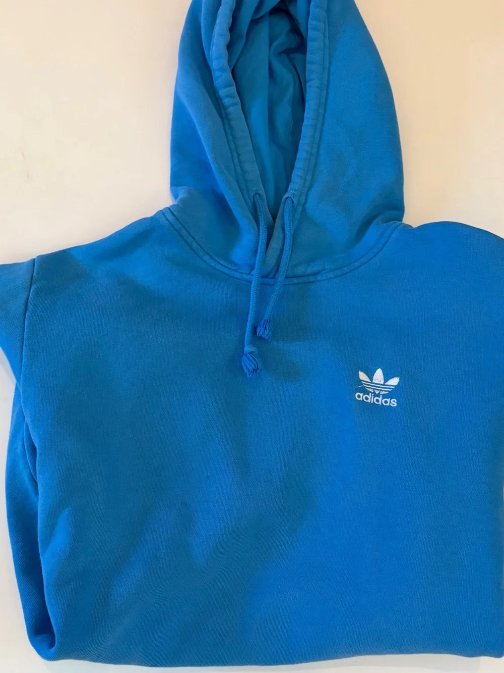 adidas Light Blue Trefoil Pullover Hoodie